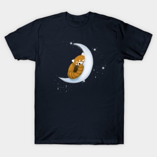 Sleeping Red Panda Moon T-Shirt